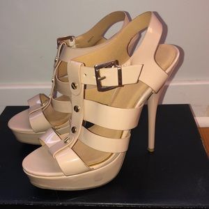 Blush pink heels few blemishes but will still look great on someone’s feet :)